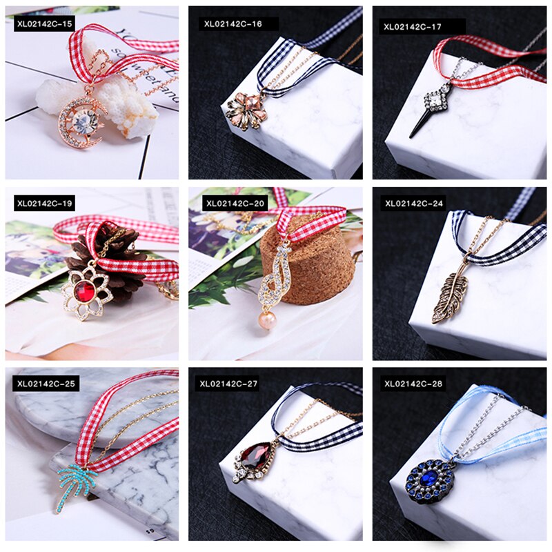 Different Style Women Trendy Tape Choker Necklace 2021 Charm Brand Jewelry Necklace