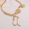 Dinosaur Vintage Necklace Short Collar Costume Jewelry for Women Teens