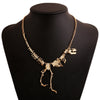 Dinosaur Vintage Necklace Short Collar Costume Jewelry for Women Teens