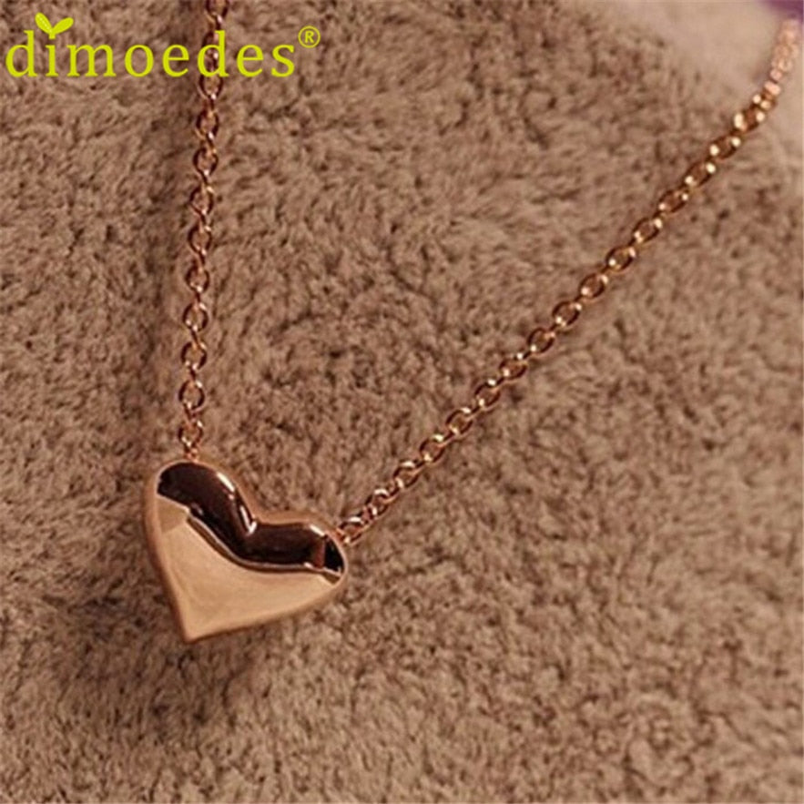 Newest ClassyJewelry Necklace 1pcs Fashion Women Gold Heart Bib Statement Chain Pendant Necklace Jewelry Gift New #0109