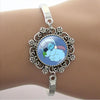 Disney Creative Design Funny Stitch Bracelet Star Baby Cartoon Bracelet Glass Jewelry  Cabochon Dome Bracelet