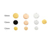 Diy Round Circle Customized Logo Tag 12mm 15mm 18mm Jewelry Necklace Bracelet Pendant With Ring 30pcs/Lot Stainless Steel