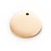 Diy Round Circle Customized Logo Tag 12mm 15mm 18mm Jewelry Necklace Bracelet Pendant With Ring 30pcs/Lot Stainless Steel