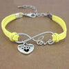 Dog Paws  Friends Heart Unicorn Animal Infinity Love Charm Bracelets  Jewelry Women Men Girl Boy Unisex Gift 20 Colors