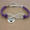 Dog Paws  Friends Heart Unicorn Animal Infinity Love Charm Bracelets  Jewelry Women Men Girl Boy Unisex Gift 20 Colors