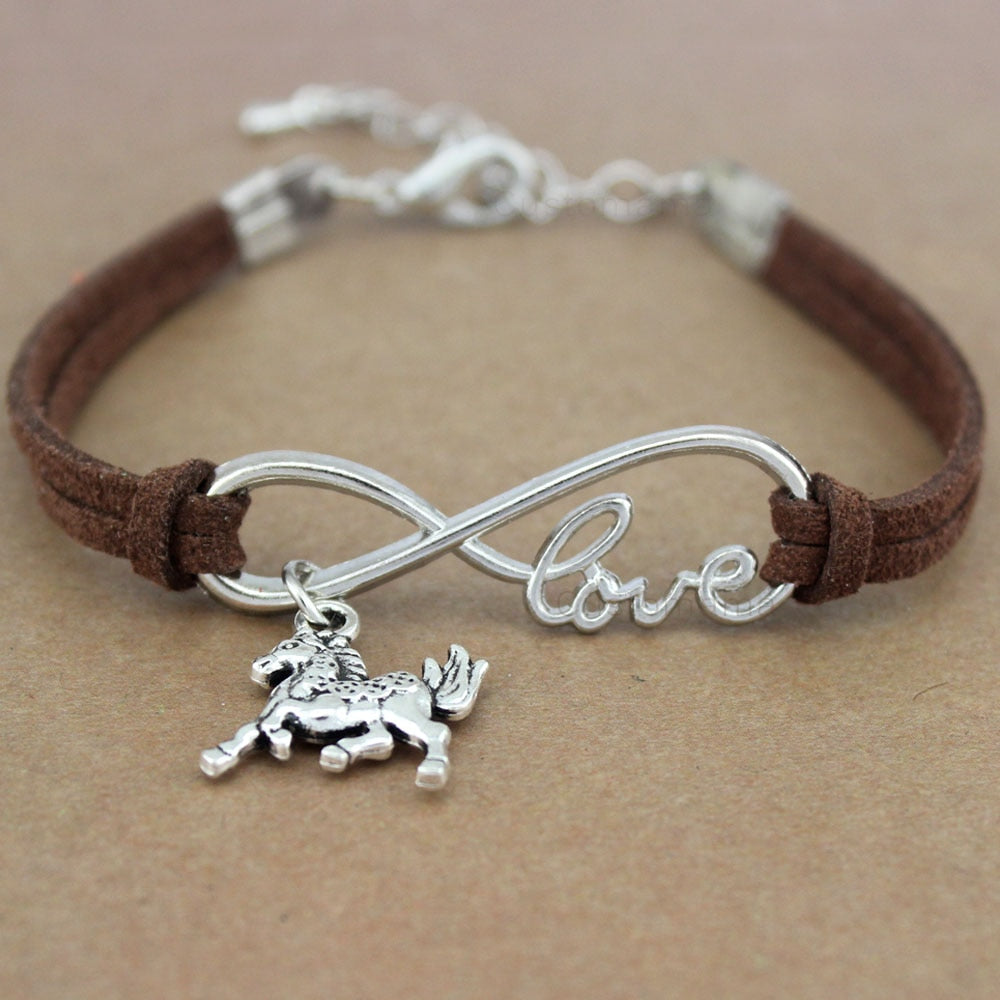 Dog Paws  Friends Heart Unicorn Animal Infinity Love Charm Bracelets  Jewelry Women Men Girl Boy Unisex Gift 20 Colors