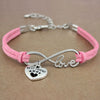 Dog Paws  Friends Heart Unicorn Animal Infinity Love Charm Bracelets  Jewelry Women Men Girl Boy Unisex Gift 20 Colors