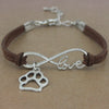 Dog Paws  Friends Heart Unicorn Animal Infinity Love Charm Bracelets  Jewelry Women Men Girl Boy Unisex Gift 20 Colors