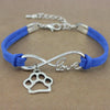 Dog Paws  Friends Heart Unicorn Animal Infinity Love Charm Bracelets  Jewelry Women Men Girl Boy Unisex Gift 20 Colors