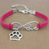Dog Paws  Friends Heart Unicorn Animal Infinity Love Charm Bracelets  Jewelry Women Men Girl Boy Unisex Gift 20 Colors