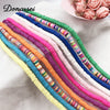 Donarsei 2021 Colorful Clay Choker Necklace For Women Bohemian Adjustable Soft Pottery Collar Necklace Boho Jewelry