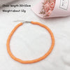 Donarsei 2021 Colorful Clay Choker Necklace For Women Bohemian Adjustable Soft Pottery Collar Necklace Boho Jewelry