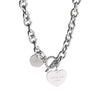 Dongdaemun love necklace for women  female ins cold wind niche design sense trendy net red simple hip-hop clavicle chain