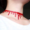 DoreenBeads Halloween Choker Necklace Red Blood Plasma Vampire Cos Punk Hyperbole 31.5cm 1Piece