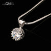 Brand Unique Crown Cubic Zirconia Necklaces &Pendants Silver/Rose Gold Color Chain Fashion Jewelry For Women DFN390