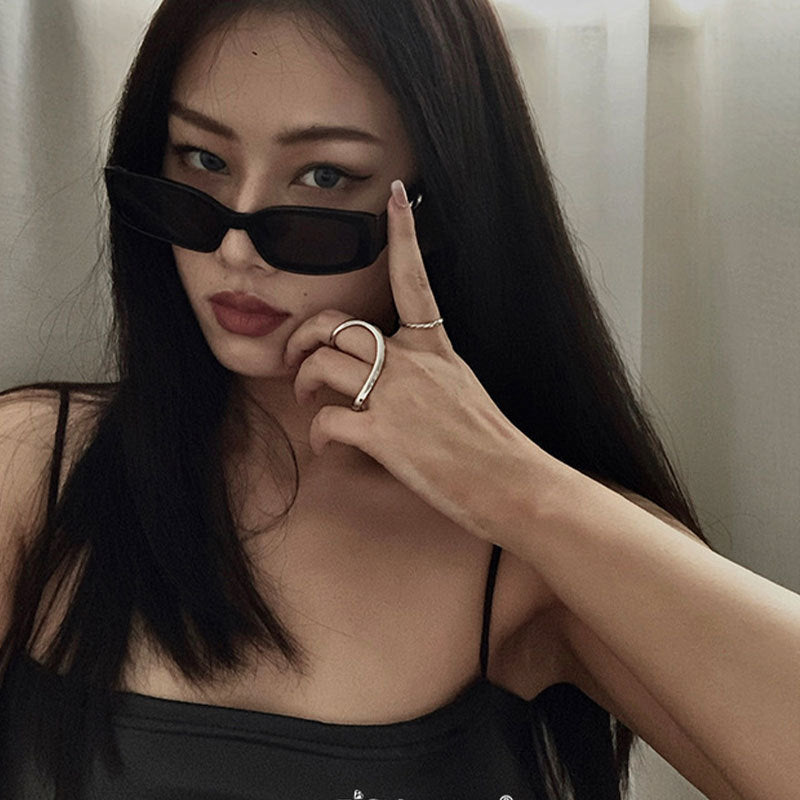 Double Finger Rings For Women Aesthetic Female Ring Steampunk Vintage Jewelry y2k Accessories Free Shiping GaaBou Jewellery