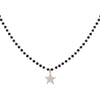 Double Layer Black Crystal Beads Stainless Steel Necklace For Women Gift Star Heart Moon Choker Necklace Femme 2022