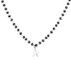 Double Layer Black Crystal Beads Stainless Steel Necklace For Women Gift Star Heart Moon Choker Necklace Femme 2022