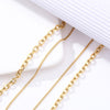 Double Layer Hollow Thick Clavicle Chain Stainless Steel Gold Plated Snake Necklace For Women Punk Hip-Hop Streetwear Jewelry