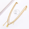 Double Layer Hollow Thick Clavicle Chain Stainless Steel Gold Plated Snake Necklace For Women Punk Hip-Hop Streetwear Jewelry