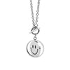 Double Sided smiley face pendant Necklaces For Women Korean Jewelry Rotatable Street stainless steel Couple Face Expression Gift