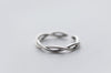 Double Twisted Ring Charm Gift 100% REAL.925 Sterling Silver fINE jEWELRY GTLJ1307