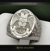 Double-headed Eagle Sword Masonic Ring Men's Ring Metal Ring Accessories Party Jewelry Size 6-12