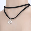 Double layer Collar Choker Necklace Women Vintage snowflake pendant necklaces Jewelry Gift xuben sale