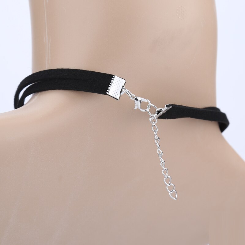 Double layer Collar Choker Necklace Women Vintage snowflake pendant necklaces Jewelry Gift xuben sale