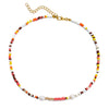 Dragon Color Rice Bead Necklace Necklace Source Creative Color Beaded Pearl Lock Hoop Chain