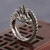 Dragon Shape Round Ring Men's Ring Metal Retro Animal Ring Accessories Party Jewelry Opening Adjustable