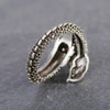 Dragon Shape Round Ring Men's Ring Metal Retro Animal Ring Accessories Party Jewelry Opening Adjustable