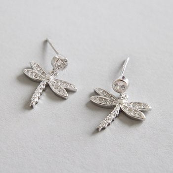 Dragonfly Stud Earrings For Women 925 Sterling Silver Earrings Bts Korean Earrings Fashion Earrings Women 2020