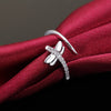 Dragonfly Zircon Adjustable Rings For Women 925 Stamp Silver Color Wedding Party Jewelry 2022 Trend GaaBou Jewellery