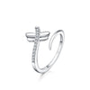 Dragonfly Zircon Adjustable Rings For Women 925 Stamp Silver Color Wedding Party Jewelry 2022 Trend GaaBou Jewellery