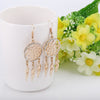 Dream Catcher Drop Earrings Gold Silver Plated Feather Tassel Earring For Women Crystal Jewelry Accessory Gifts boucle d'oreille