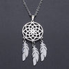 Dream Catcher Stainless Steel Charm Necklace for Women   Accept OEM Order Jewelry Necklaces