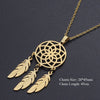Dream Catcher Stainless Steel Charm Necklace for Women   Accept OEM Order Jewelry Necklaces