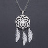 Dream Catcher Stainless Steel Charm Necklace for Women   Accept OEM Order Jewelry Necklaces