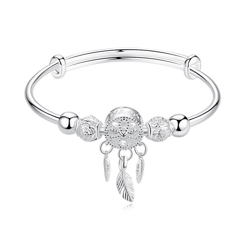 Dreamcatcher Tassel Feather Charm Bracelet &Bangle For Women  Elegant Jewelry Accessories  sl209