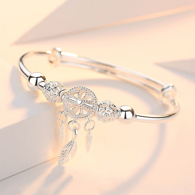 Dreamcatcher Tassel Feather Charm Bracelet &Bangle For Women  Elegant Jewelry Accessories  sl209