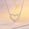 DreamySky Drop Shipping Real Pure Silver Color  LOVE Necklaces For Women Jewelry Collar Colar de Plata