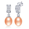 Drop Earrings Fine Jewelry Female Drop Earrings with High quality Natural Fresh Pearls Earrings S925 Sterling Silver Jewelry