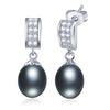 Drop Earrings Fine Jewelry Female Drop Earrings with High quality Natural Fresh Pearls Earrings S925 Sterling Silver Jewelry
