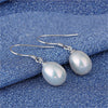 Drop Earrings For Women S925 Sterling Silver 8mm Pearls Classic Temperament Bijouterie High Quality Brincos