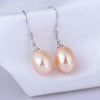 Drop Earrings For Women S925 Sterling Silver 8mm Pearls Classic Temperament Bijouterie High Quality Brincos