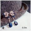 Drop Earrings For Women S925 Sterling Silver Fine Jewelry Hyperbole Sapphire Eardrop Wedding Luxury Brincos Pendients Mujer