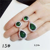 Drop Earrings For Women S925 sterling-silver-jewelry Emerald Gemstone Luxury Vintage Long Earrings Temperament Fine Jewelry