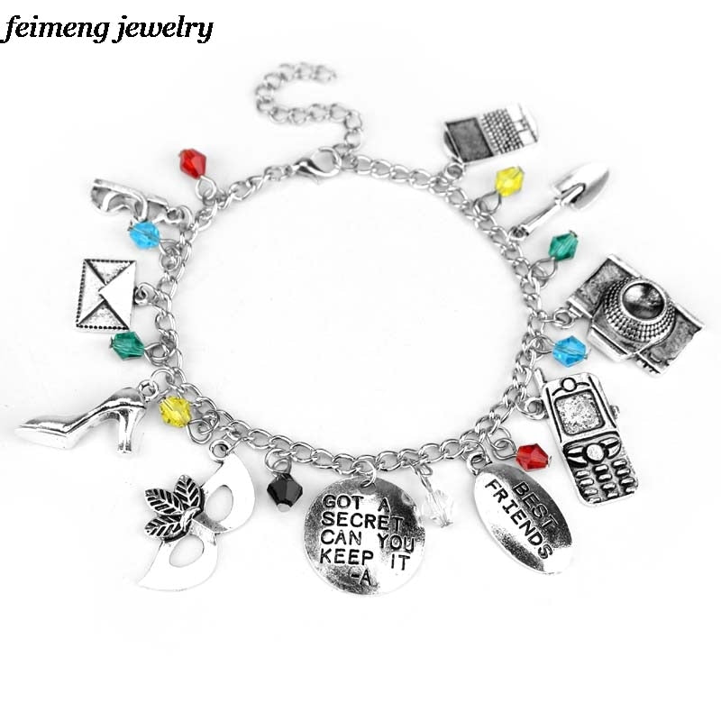 Drop Shipping 1pc a lot STRANGER THINGS Fashion Bracelet and Pretty Little Liars Charm Bracelet Wholesale price