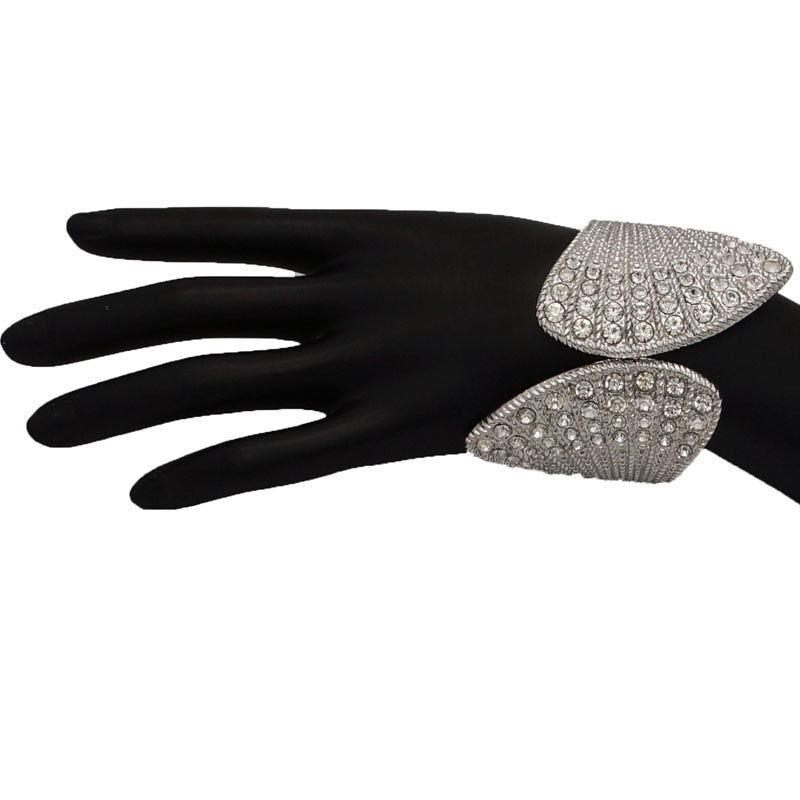 Drop Shipping Fashion Curve Wide Opened Cuff Bracelets & Bangles Ladies Fine Jewelry bangle gift